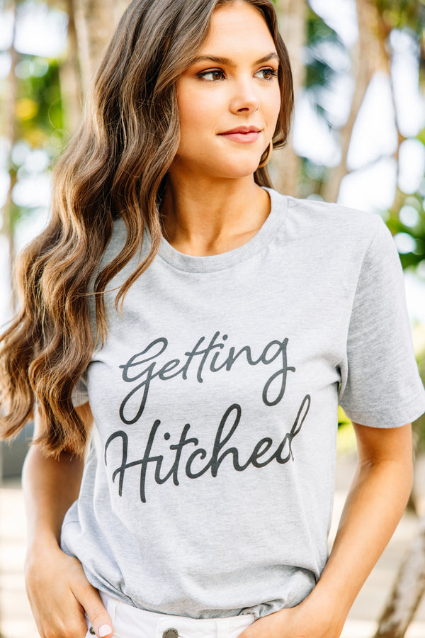 Getting Hitched Heather Gray Graphic Tee
