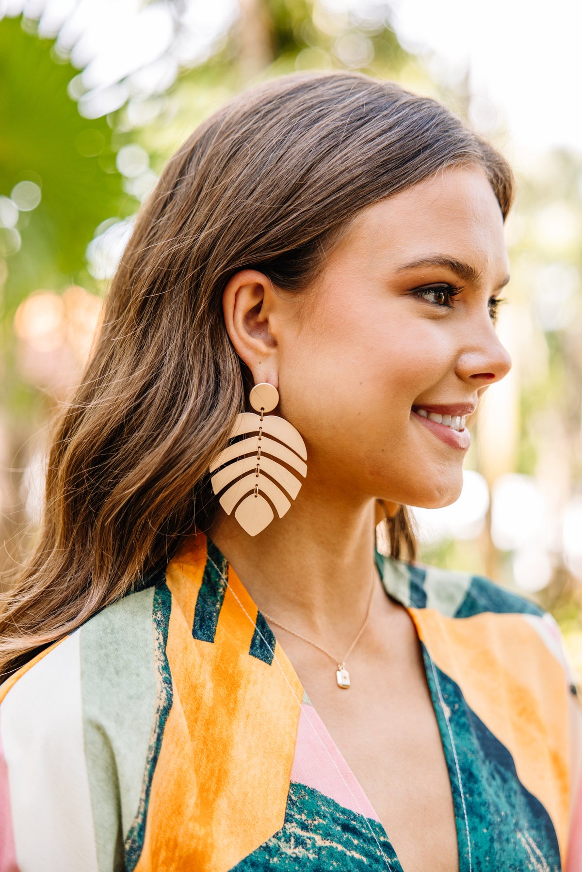 Just Fronds Gold Earrings – Shop the Mint