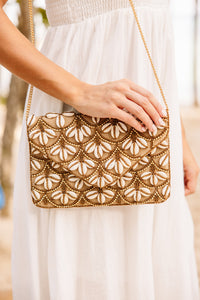 shell beaded purse