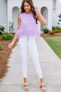 chic feather blouse