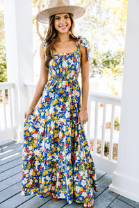 trendy floral maxi dress