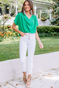 bright green women's blouse