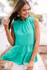 Get A Reaction Kelly Green Tiered Tank