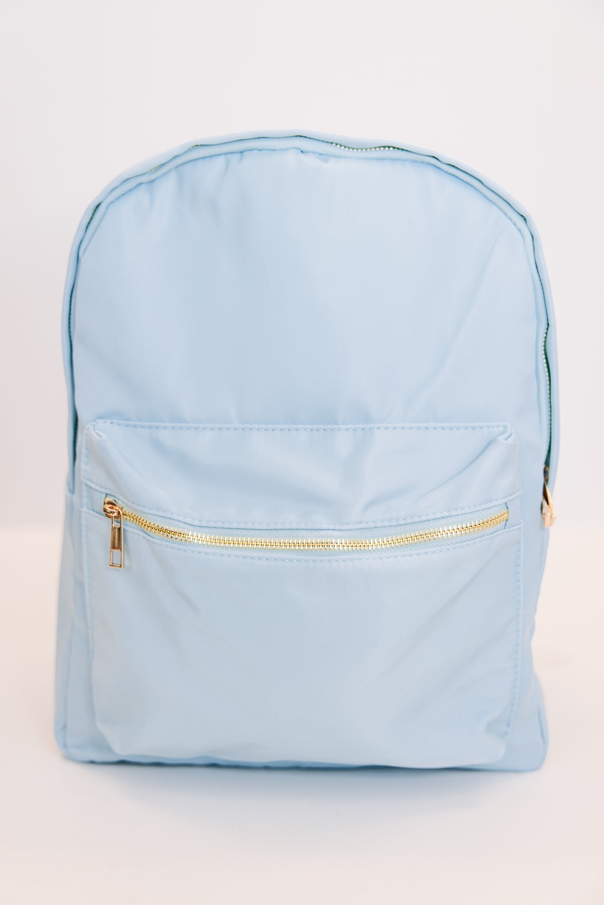 Easy Going Light Blue Varsity Backpack Shop the Mint