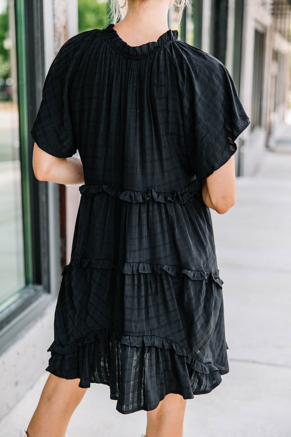 flowy black dress