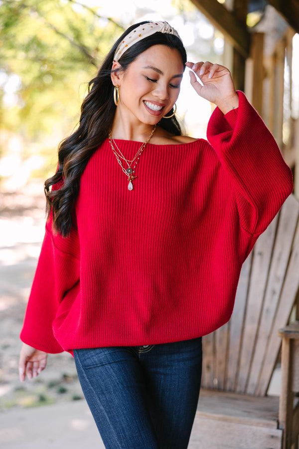 This Is All A Dream Red Sweater – Shop the Mint