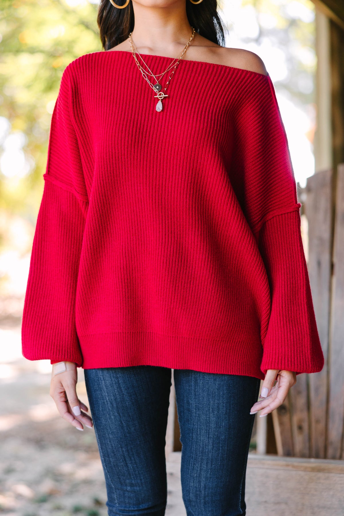 Digusting Red Sweater This Is All A Dream Red Sweater – Shop the Mint