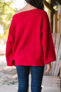 This Is All A Dream Red Sweater