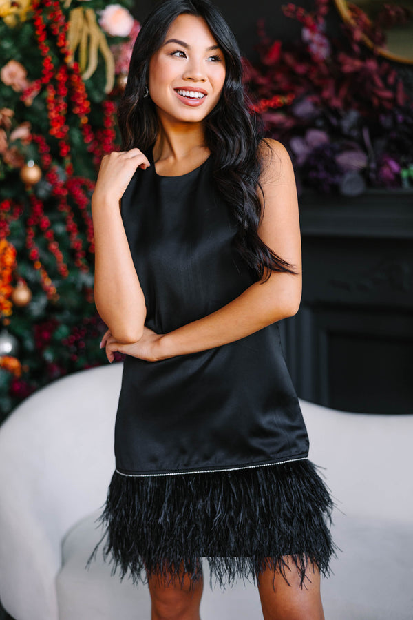 All The Drama I Need Black Feather Shift Dress, Small - The Mint Julep Boutique | Women's Boutique Clothing All The Drama I Need Black Feather Shift Dress, Small - The Mint Julep Boutique | Women's Boutique Clothing