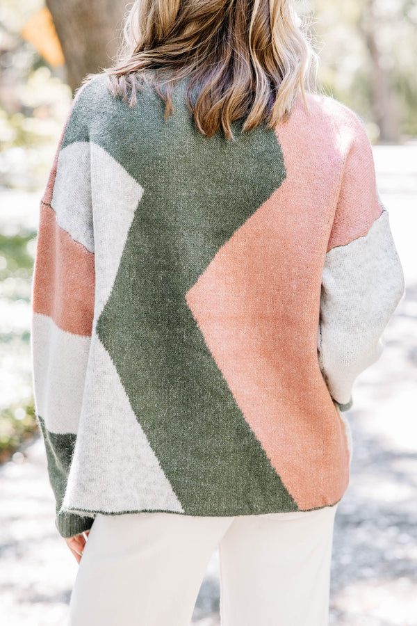 colorblock cozy sweater