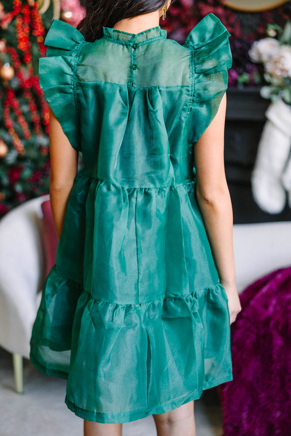 Keep Watch Emerald Green Ruffled Dress Shop the Mint Keep Watch Emerald Green Ruffled Dress Shop the Mint