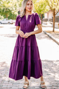 Leading Role Plum Purple Maxi Dress