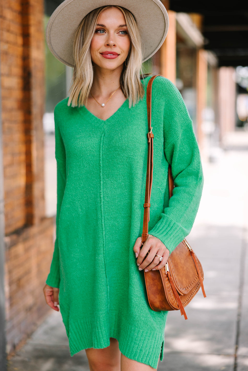 Mint green cheap sweater dress