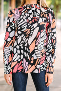 Fly High Black Abstract Blouse – Shop the Mint