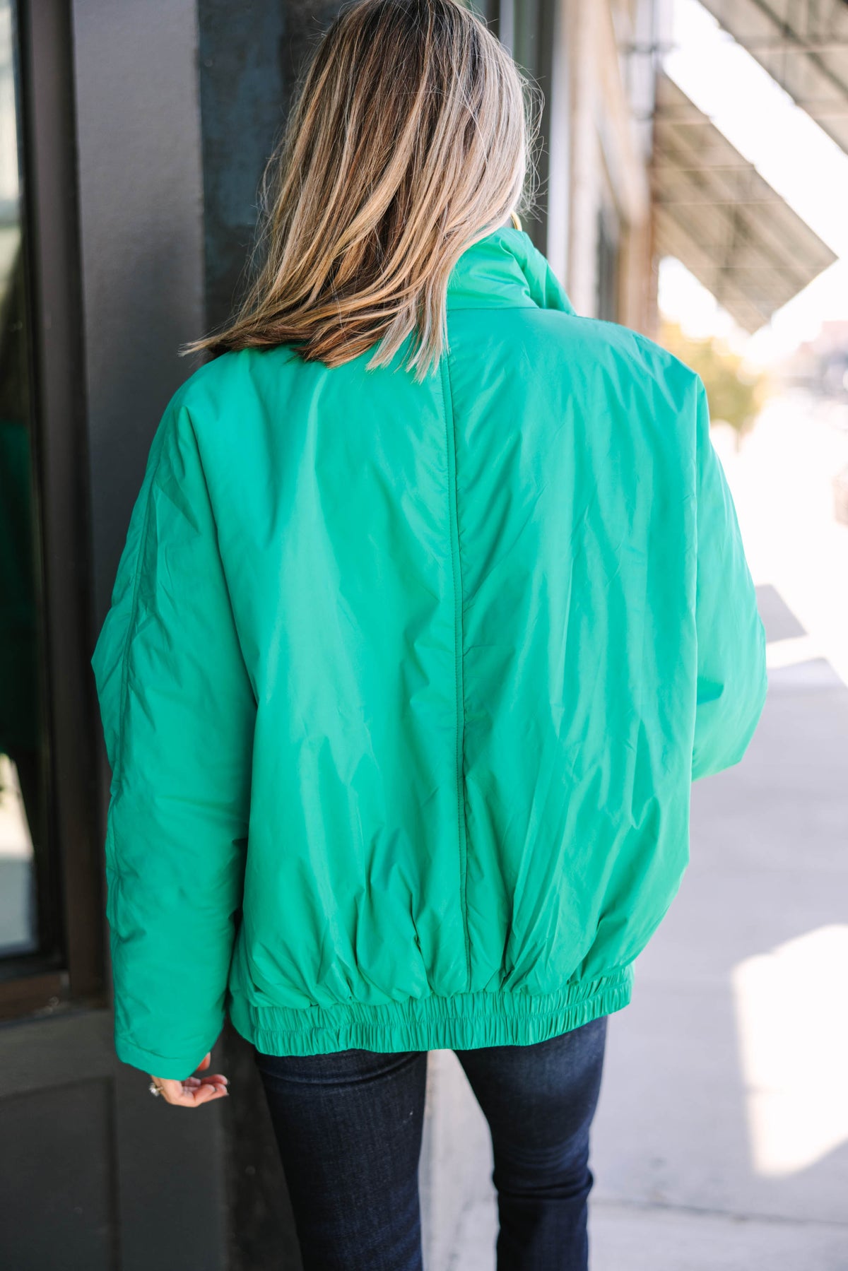 Emerald puffer jacket store