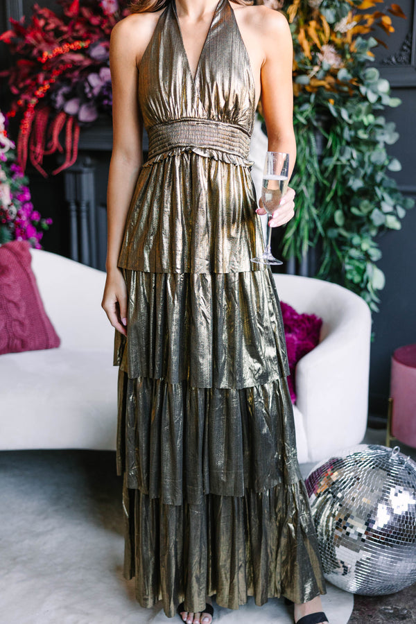 Party dress in metallic – Shop dress –