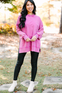 The Slouchy Magenta Mint the Pullover – Shop Purple