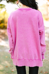 The Slouchy Magenta Purple Pullover