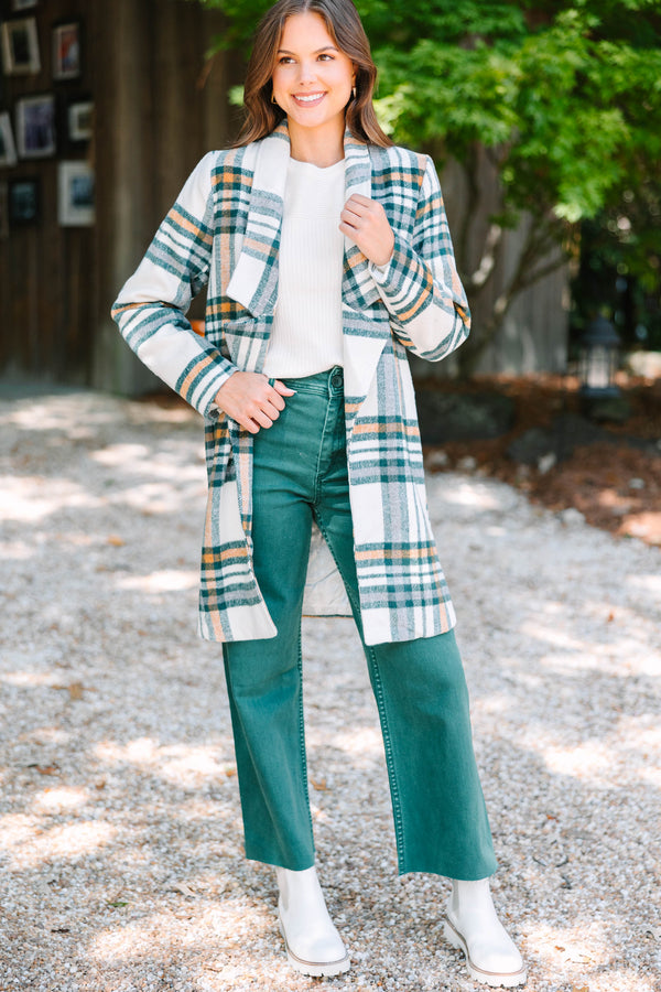 trendy fall plaid coat