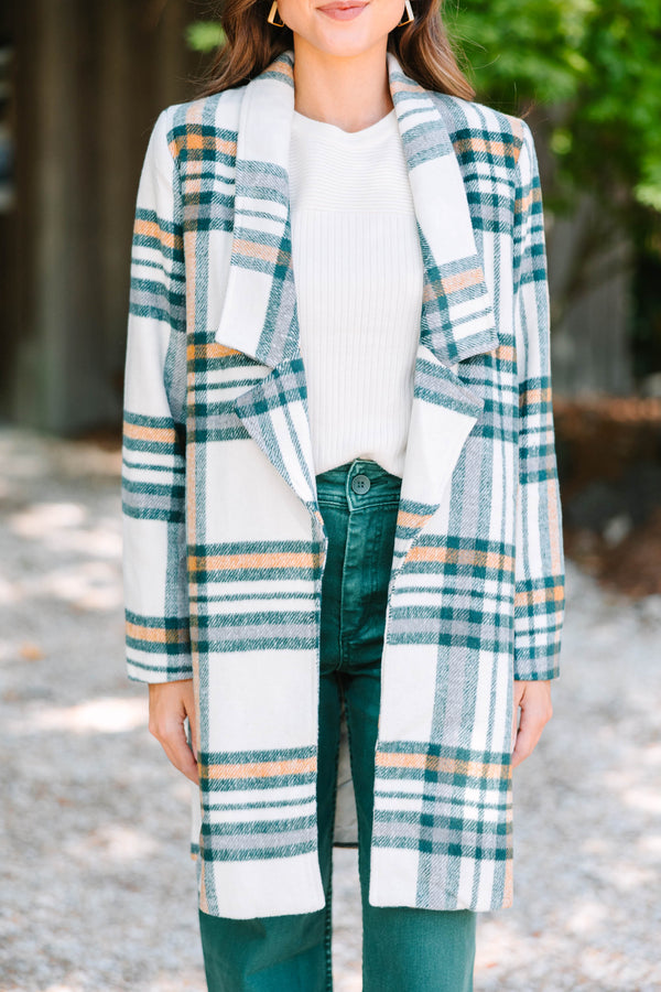 trendy fall plaid coat