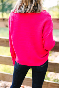 bright cowl neck sweater
