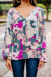 fun abstract blouse