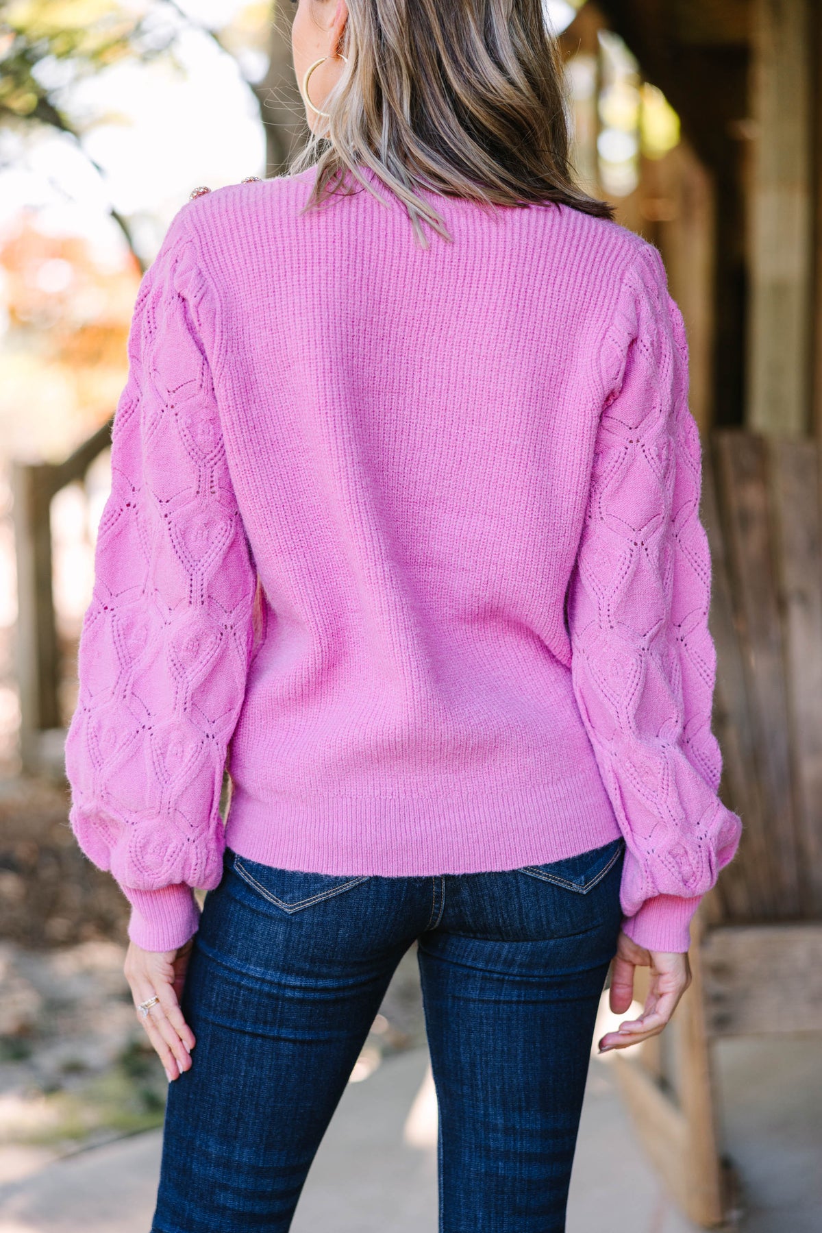 Take An Interest Pink Embellished Sweater – Shop the Mint