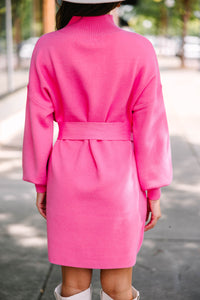 Fate: In Your Feeling Hot Pink Sweater Dress