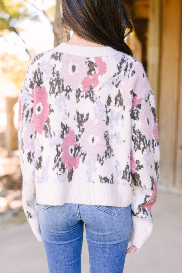 Fate: Ease On By Cream White Ombre Leopard Sweater – Shop the Mint