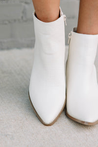 Matisse: Keep Your Love White Booties