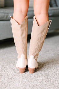 Matisse: Can't Get Enough Natural White Western Boots
