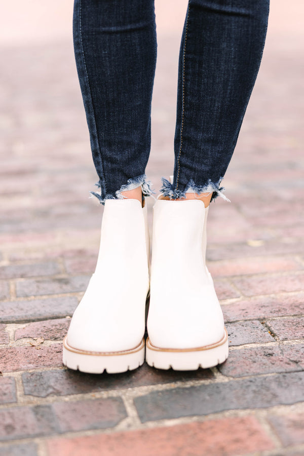Make It Your Own White Booties