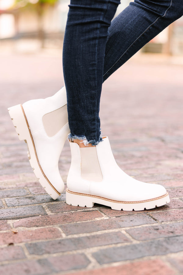 Make It Your Own White Booties
