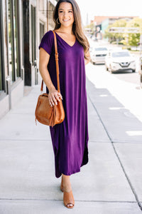 This Is No Dream Plum Purple Maxi Dress