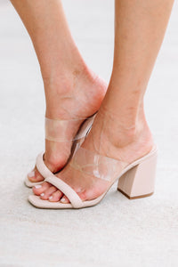chic clear heels