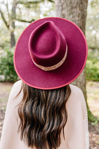 Olive & Pique: Desert Dreams Burgundy Red Wool Hat