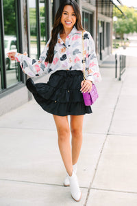 funky button down blouse