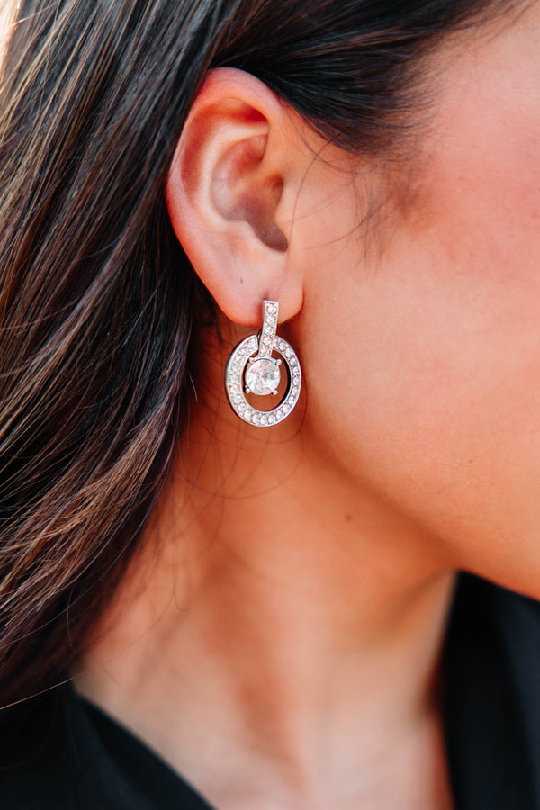 chic rhinestone earrings