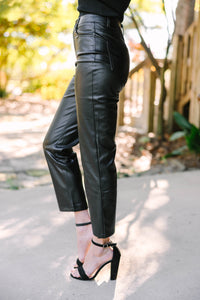 trendy faux leather pants for women