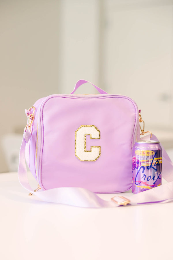 All Packed Up Lilac Varsity Lunchbox