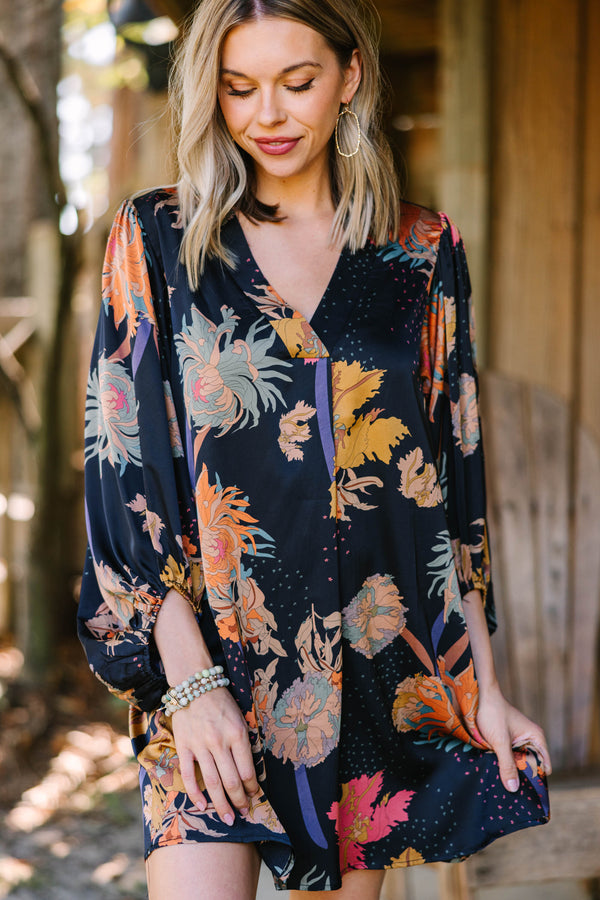 fall floral dress