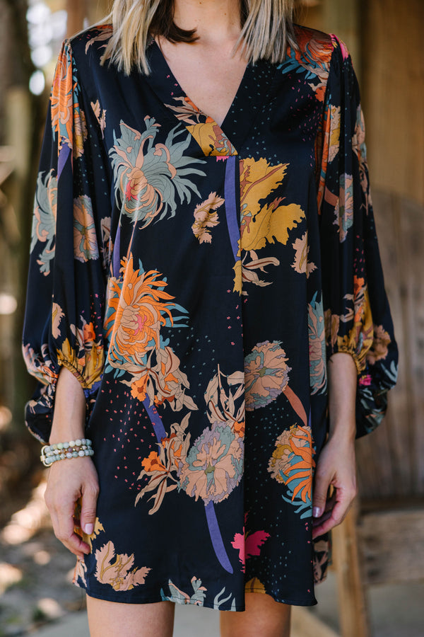 fall floral dress