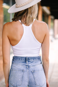 casual ribbed crop tank