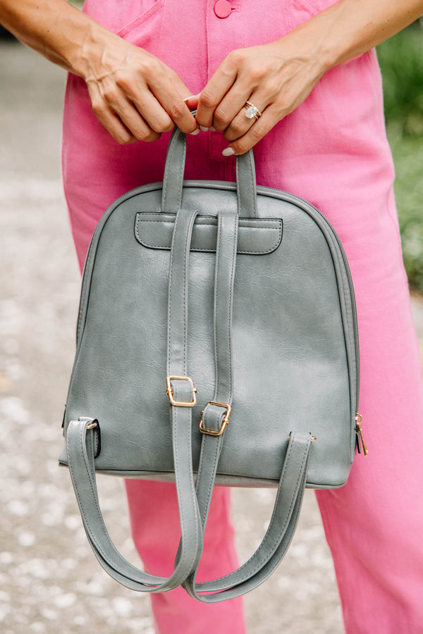 Let's Chat Gray Backpack