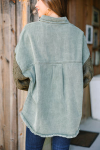 Best Of You Olive Green Shacket