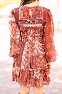 fall boho women's dress