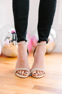 shiny rhinestone heels
