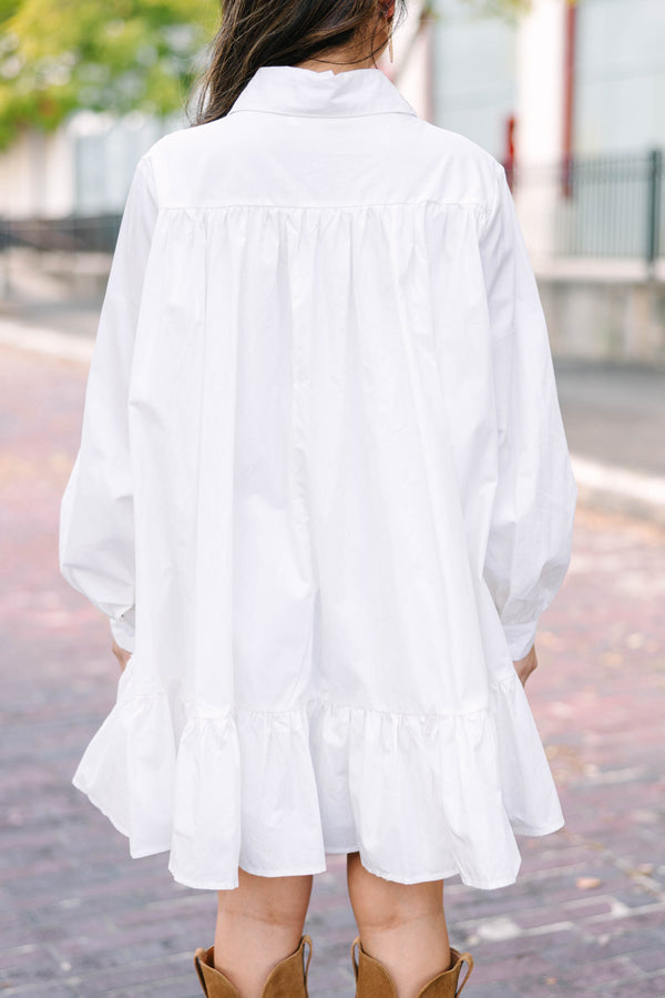 cute white babydoll dress