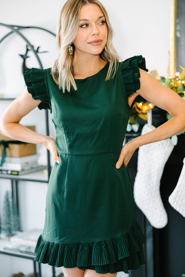 Mint green ruffle outlet dress