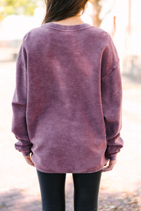 You're So Classic Maroon Red Corded Sweatshirt